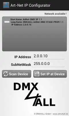 Play Art-Net IP Configurator