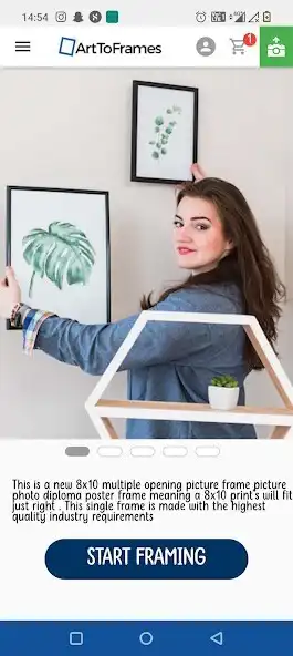 Play ArtToFrames: Custom Framing as an online game ArtToFrames: Custom Framing with UptoPlay