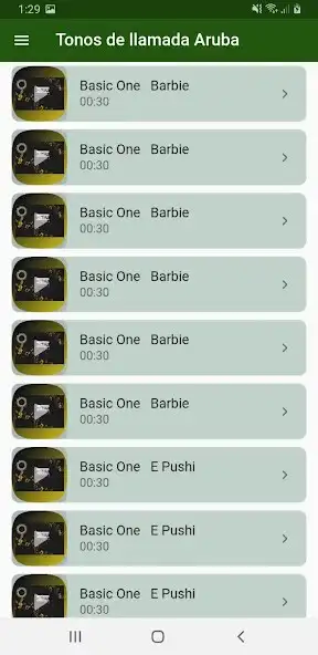 Play Aruba Ringtones as an online game Aruba Ringtones with UptoPlay