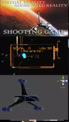 Play AR VR Space Shooting Game