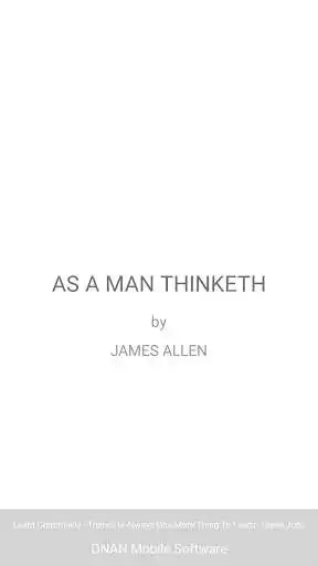 Play As A Man Thinketh - Night Mode by James Allen  and enjoy As A Man Thinketh - Night Mode by James Allen with UptoPlay