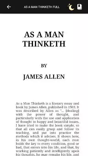 Play As A Man Thinketh - Night Mode by James Allen as an online game As A Man Thinketh - Night Mode by James Allen with UptoPlay