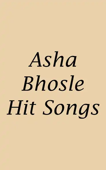 Play Asha Bhosle Hit Songs as an online game Asha Bhosle Hit Songs with UptoPlay