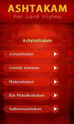 Play Ashtakam For Lord Vishnu