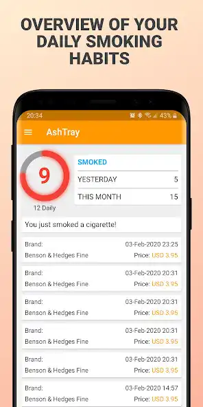 Play AshTray - Cigarette Counter  and enjoy AshTray - Cigarette Counter with UptoPlay