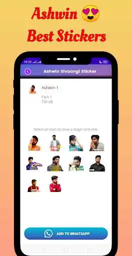 Play Ashwin Sivaangi Stickers as an online game Ashwin Sivaangi Stickers with UptoPlay