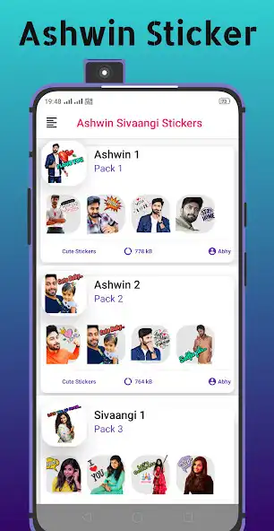 Play Ashwin Sivaangi Tamil Stickers  and enjoy Ashwin Sivaangi Tamil Stickers with UptoPlay