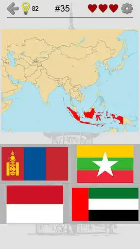Play Asian Countries & Middle East - Flags and Capitals  and enjoy Asian Countries & Middle East - Flags and Capitals with UptoPlay