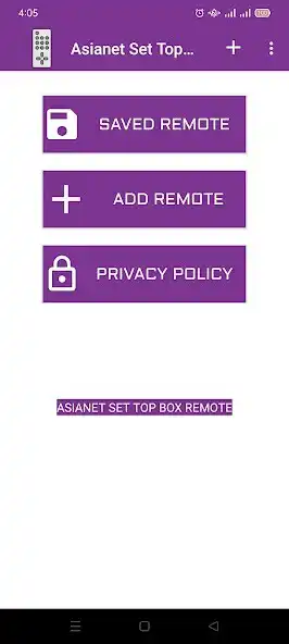 Play Asianet Set Top Box Remote  and enjoy Asianet Set Top Box Remote with UptoPlay