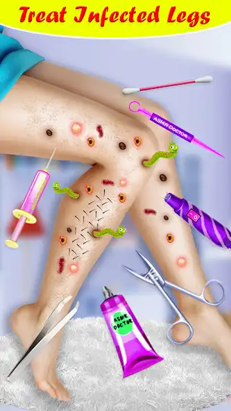 Play ASMR Doctor: Legs Wax Salon as an online game ASMR Doctor: Legs Wax Salon with UptoPlay