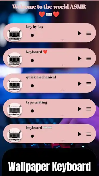 Play asmr keyboard  and enjoy asmr keyboard with UptoPlay