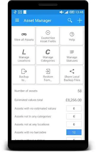 Play Asset Manager (Lite) as an online game Asset Manager (Lite) with UptoPlay