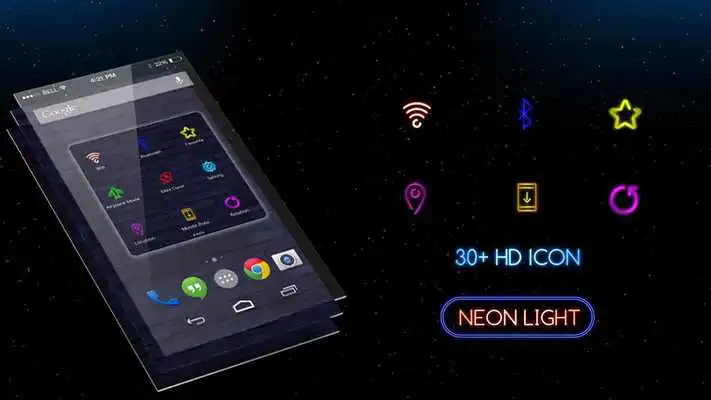 Play Assistive Touch Neon Light