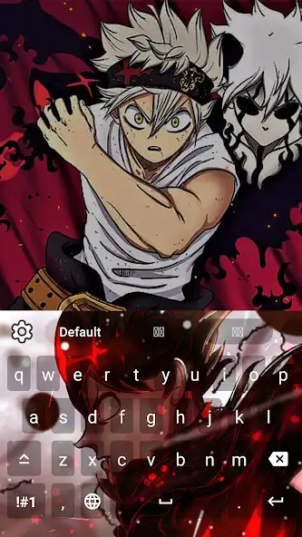 Play Asta Anime Keyboard Theme as an online game Asta Anime Keyboard Theme with UptoPlay