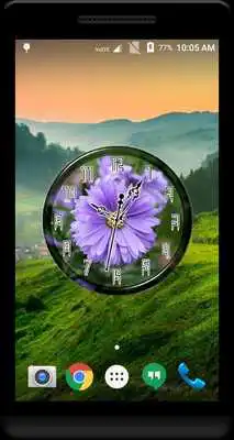 Play Aster Clock Live Wallpaper