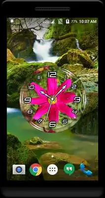 Play Aster Clock Live Wallpaper