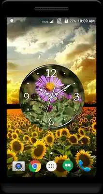 Play Aster Clock Live Wallpaper