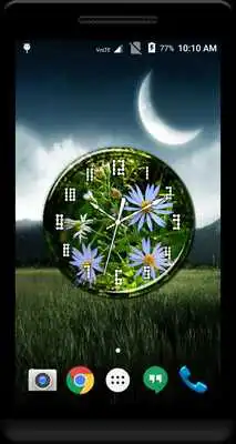 Play Aster Clock Live Wallpaper