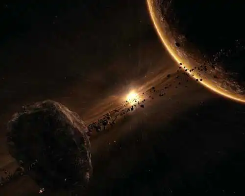Play Asteroid Belt Free Wallpaper