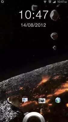 Play Asteroids and the Planet LWP
