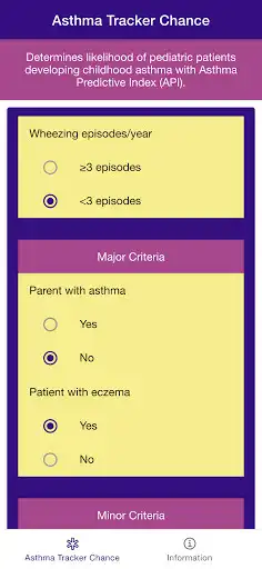 Play Asthma Tracker Chance - Asthma Predictive Index  and enjoy Asthma Tracker Chance - Asthma Predictive Index with UptoPlay