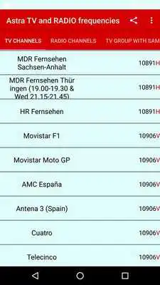 Play ASTRA TV and Radio Frequencies