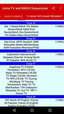 Play ASTRA TV and Radio Frequencies