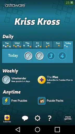 Play Astraware Kriss Kross as an online game Astraware Kriss Kross with UptoPlay