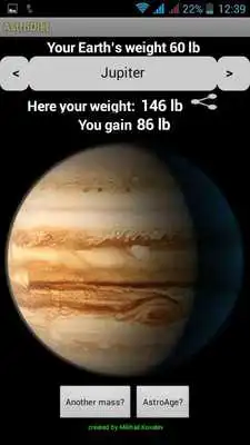 Play AstroDiet astronomical weight