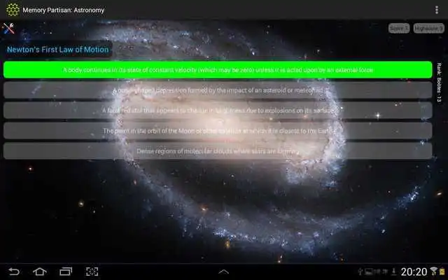 Play Astronomy Theory Trainer