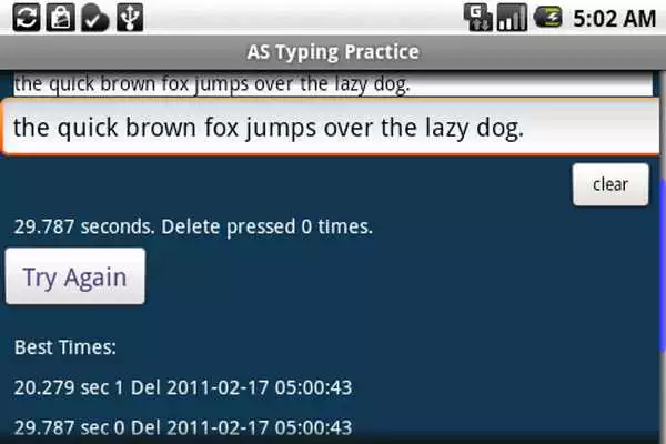 Play AS Typing Practice as an online game AS Typing Practice with UptoPlay