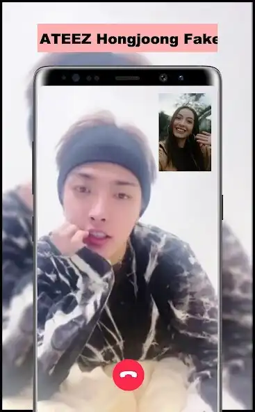 Play ATEEZ Hongjoong Fake Call as an online game ATEEZ Hongjoong Fake Call with UptoPlay