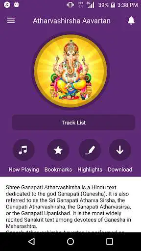 Play APK Atharvashirsha Aavartan  and enjoy Atharvashirsha Aavartan with UptoPlay com.sonicoctaves.aavartan_demo