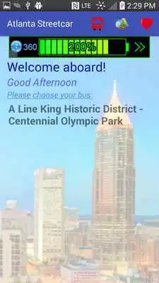 Play Atlanta Streetcar buses