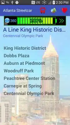 Play Atlanta Streetcar buses