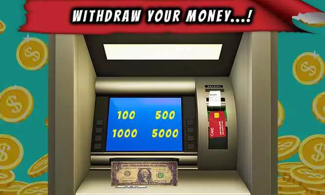 Play ATM Cash Crazy Supermarket Shopping