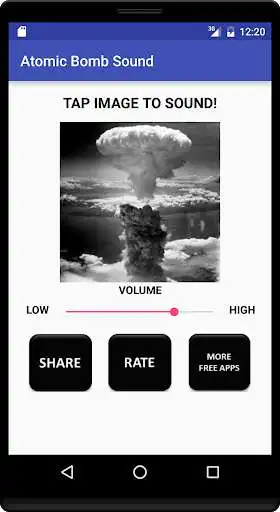 Play APK Atomic Bomb Sound Prank  and enjoy Atomic Bomb Sound Prank with UptoPlay apps.infinite.atomicbombsound