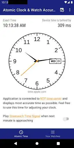 Play Atomic Clock  Watch Accuracy Tool (with NTP Time)