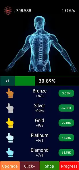 Play Atom Idle: Incremental Clicker as an online game Atom Idle: Incremental Clicker with UptoPlay