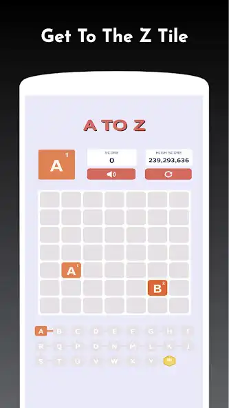 Play A To Z - Get to the Z tile! as an online game A To Z - Get to the Z tile! with UptoPlay