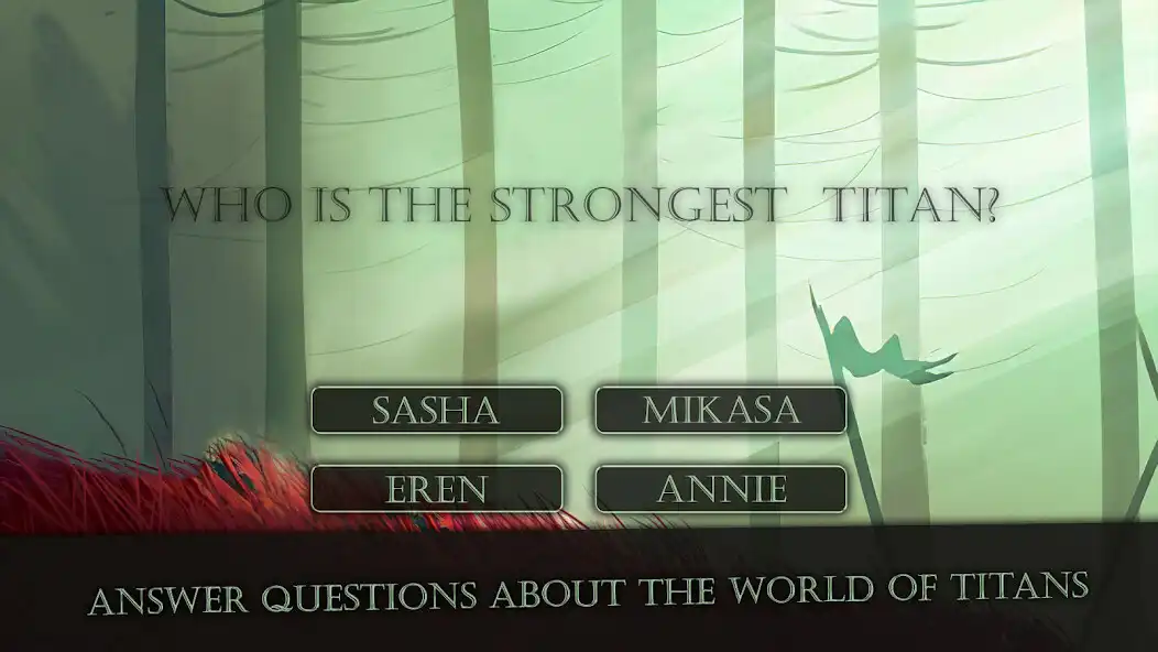 Play Attack on Titan Quiz Mystery  and enjoy Attack on Titan Quiz Mystery with UptoPlay