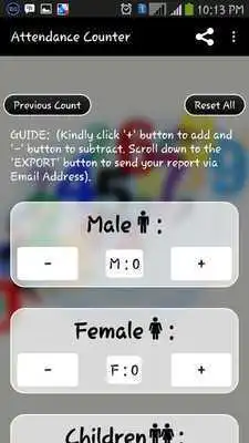 Play Attendance Counter