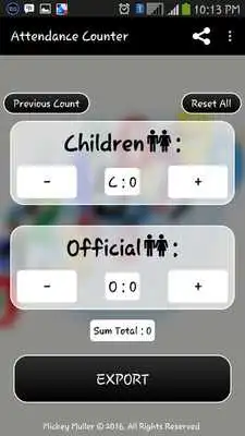 Play Attendance Counter