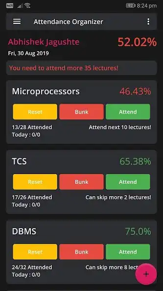 Play Attendance Organizer - A Smart Attendance Manager  and enjoy Attendance Organizer - A Smart Attendance Manager with UptoPlay