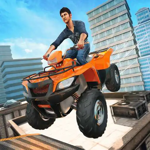 Play ATV Bike Rooftop City Stunt Ramp APK