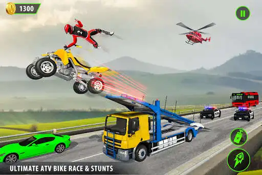 Play ATV Bike Stunt Game: Bike Race as an online game ATV Bike Stunt Game: Bike Race with UptoPlay