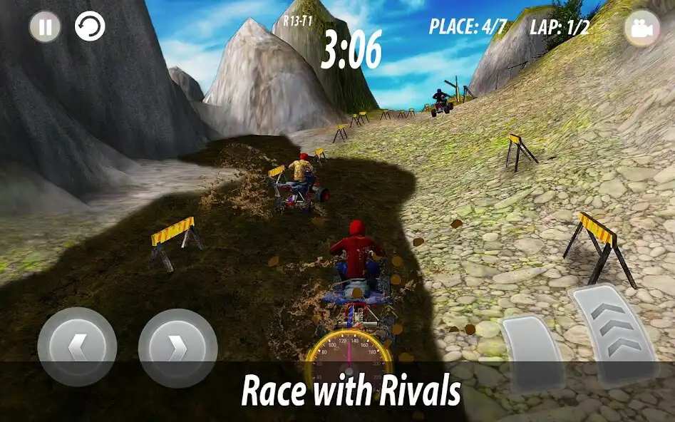 Play ATV Offroad Racing 3D as an online game ATV Offroad Racing 3D with UptoPlay