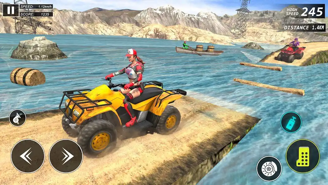 Play Atv Quad Bike 4x4 Offroad Game as an online game Atv Quad Bike 4x4 Offroad Game with UptoPlay