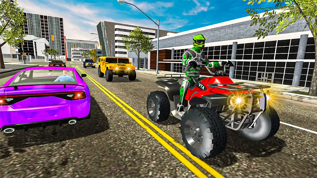 Play ATV Quad Traffic Racing Games as an online game ATV Quad Traffic Racing Games with UptoPlay