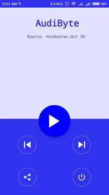 Play AudiByte: Hindi Audio News App